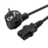 Кабель питания сетевой 220V (3x0.75, 10А, евровилка, 1,5м)