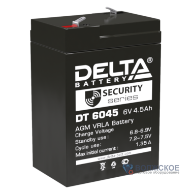 Аккумуляторная батарея Delta DT 6045 (6V / 4.5Ah)