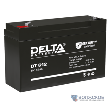 Аккумуляторная батарея Delta DT 612 (6V / 12Ah)