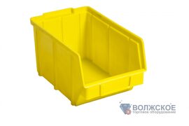Ящик складской желтый 230х145х125мм арт. 701