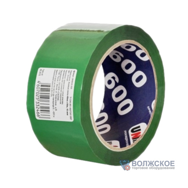 Клейкая лента UNIBOB 600 48мм*66м*45мкр зеленая