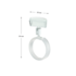 Ценникодержатель улитка на колбасу ROLL-CLIP 0 мм, белый