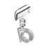 Ценникодержатель улитка на на край ROLL-CLIP-L, ножка 0 мм, белый