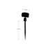 Ценникодержатель шарнирный на иголке STICK-CLIP, черный