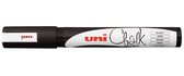 Маркер меловой Uni Chalk 5M 1,8-2,5мм, овальный черный
