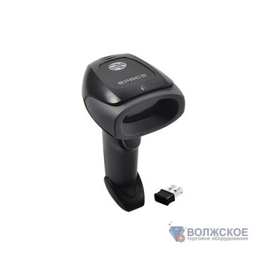 Сканер штрих-кода беспроводной Space Lite-2D-BT USB Black